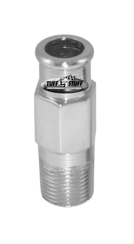 Tuff Stuff TUF4450A 1/2" Npt Chrome Water Pump Hose Fitting 3/4" X 3" Long