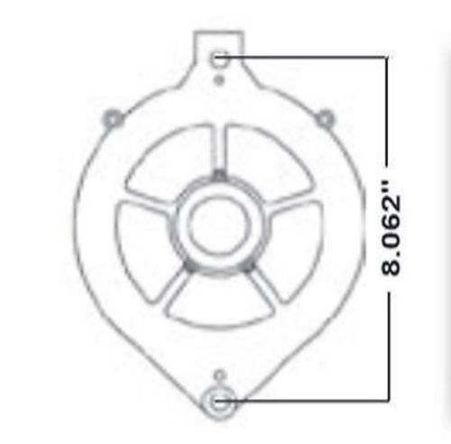 Tuff Stuff TUF7078NA Tuffstuff Ford 70Amp 1G Style Alternator Chrome V Belt Ext Reg