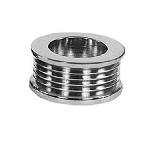 Tuff Stuff TUF7610B Chrome Billet Steel Alternator Pulley 5 Groove Serpentine 2.25" O.D