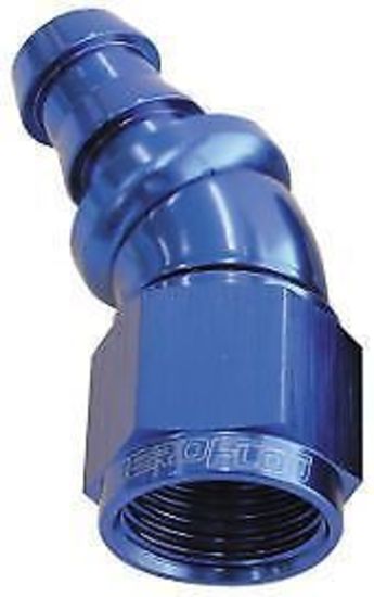 Aeroflow 400 series hose 10AN 30 Deg Full Flow Push Loblue Full Flow Push Lock Aeroflow Performance Products AF517-10