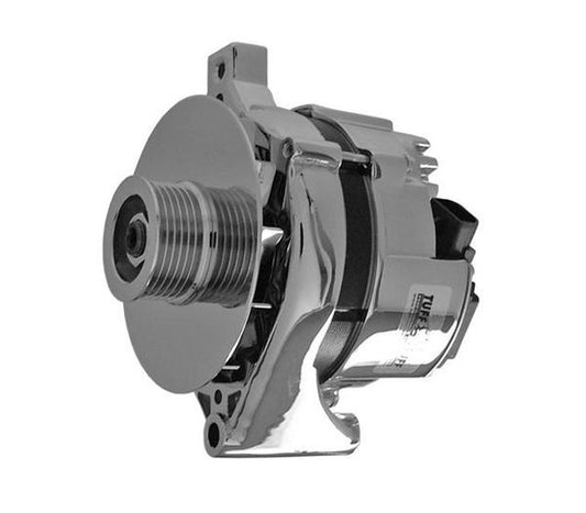 Suit Most 87-95 Ford 5.0L (6 Groove Serpentine Pulley) Stuff Chrome 100 Amp Alternator Int. Reg Tuff Stuff Performance TUF7716B