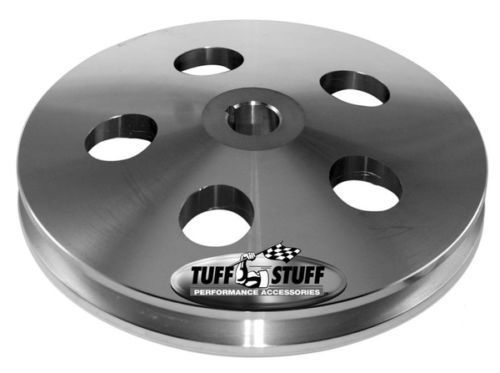 Tuff Stuff TUF8488A Power Steering Pump Chrome Pulley Single V 5.75" Dia