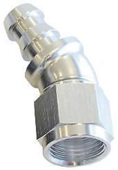 Aeroflow 400 series hose 12AN 30 Deg Full Flow Push Losilver Full Flow Push Lock Aeroflow Performance Products AF517-12S