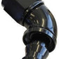 Aeroflow AF518-04BLK -4AN 60 Deg Full Flow Push Locblack Full Flow Push Lock