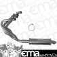 Triple xxx TxRC-600-EG0527 600 Mini Sprint Complete Exhaust System Complete w/ Clamp Style 4-2-1 Fits Yamaha R6 Honda Rr F4 Stainless Steel Txrc-600-Eg