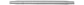 Triple xxx TxRC-600-SU0021 600 Mini Sprint Drag Link Rod 3/8" Threads 14 1/2" Length Aluminium Silver Finish