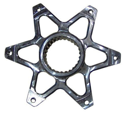 Triple xxx TxRC-600-SU0181 600 Mini Sprint Sprocket Hub Splined Size 1 7/8" Outer Hole Size 5/16"-20 Aluminium Finish Polished
