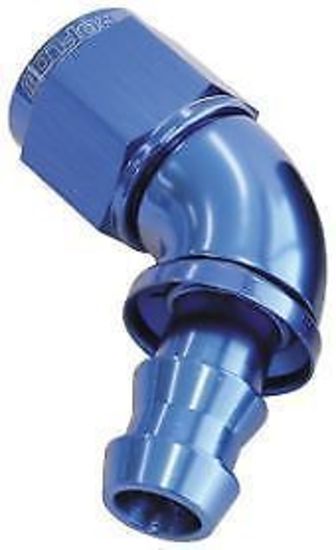Aeroflow AF518-12 -12AN 60 Deg Full Flow Push Loblue Full Flow Push Lock