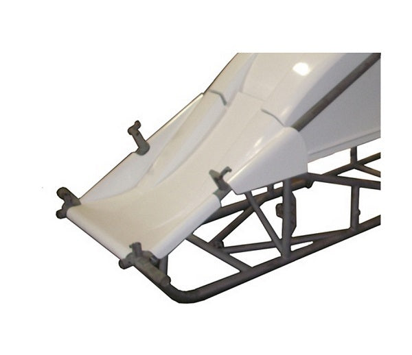 Triple xxx TxRC-SC-BW-6119 Dual Duct Inside Rail Nose suit Sprint Car - White