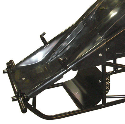 Triple xxx TxRC-SC-BW-6119B Dual Duct Inside Rail Nose suit Sprint Car - Black