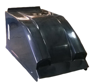 Triple xxx TxRC-SC-BW-6837B Dual Duct Inside Rail Hood suit Sprint Car - Black