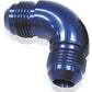 Aeroflow AF521-10 -10AN 90 Deg Male Flare Union Blue Full Flow No Restriction