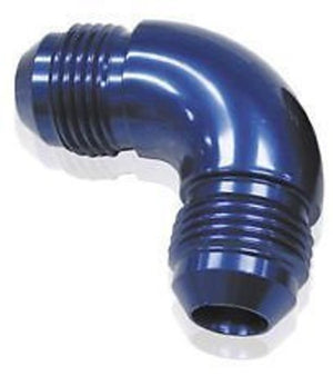 Aeroflow AF521-10 -10AN 90 Deg Male Flare Union Blue Full Flow No Restriction
