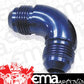 Aeroflow AF521-10 -10AN 90 Deg Male Flare Union Blue Full Flow No Restriction