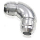 Aeroflow AF521-10S -10AN 90 Deg Male Flare Union Silver Full Flow No Restrictio