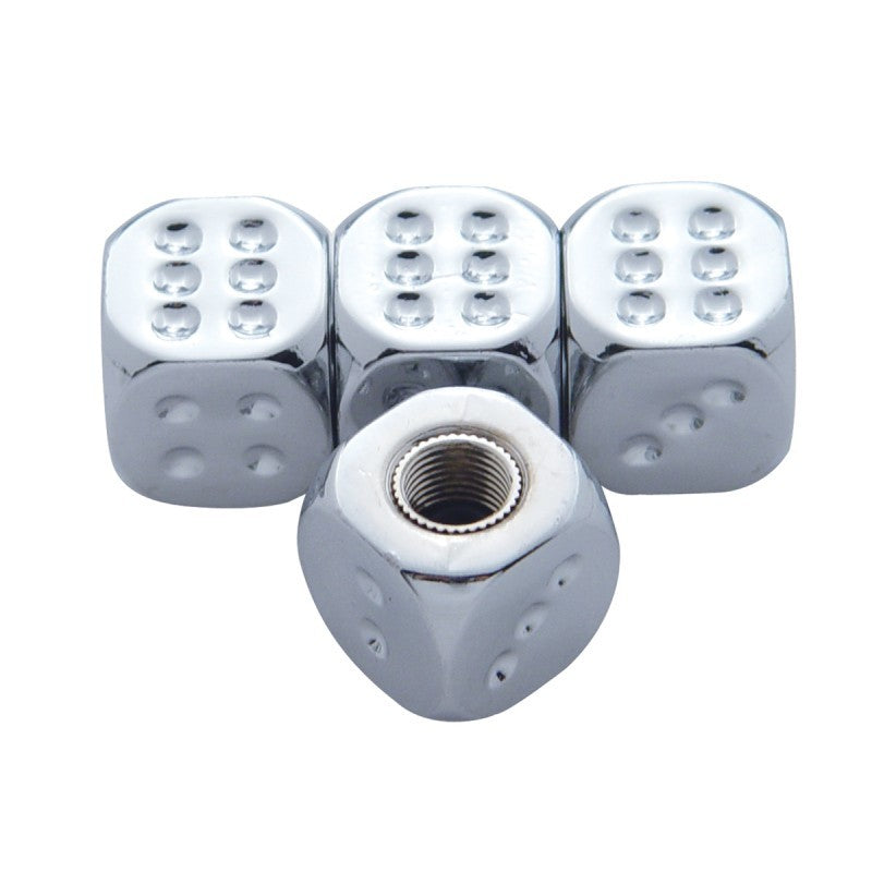 UPI Reproductions UP69981 Dice Vale Caps Chrome 4-Pack