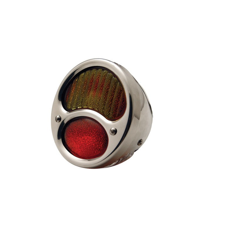 UPI Reproductions UPA1001-12VRL S/S L/H Rear Tail Light Assembly suit 1928-31 Ford w/ Red Lens