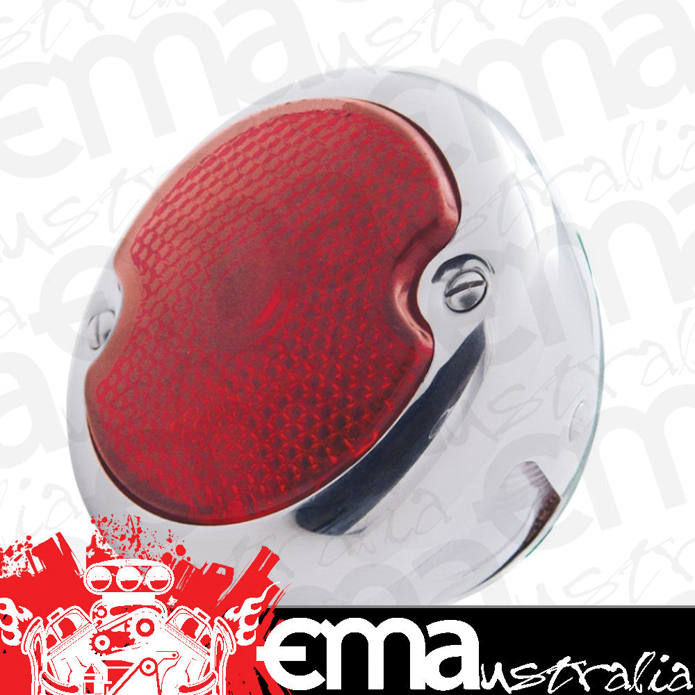 UPI Reproductions UPA1034 S/S L/H Rear Tail Light Assembly suit 1933-36 Ford w/ Red Lens