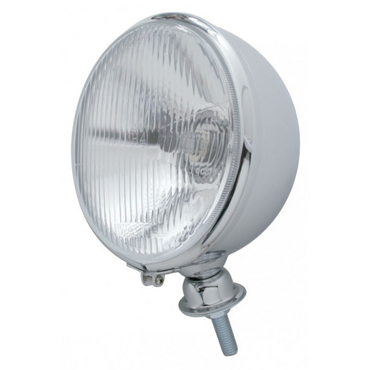 UPI Reproductions UPA5023 Chrome 7" KINGBEE Headlight Assembly w/ H4 Globes (pair)
