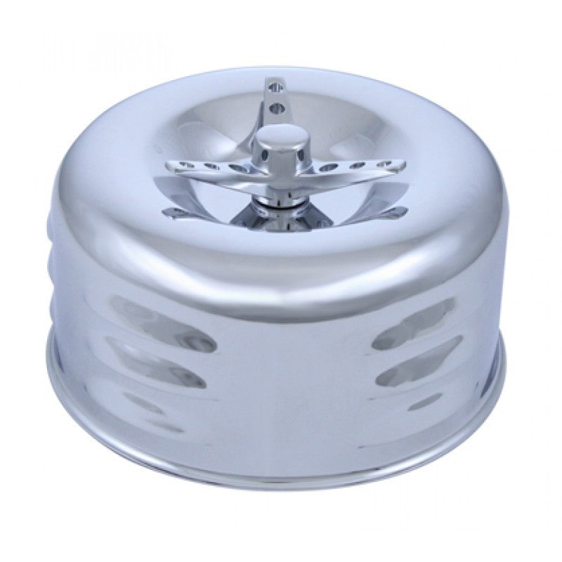 UPI Reproductions UPA6281 Chrome Louvered Air Cleaner suit 2-5/8" Carburettor w/ Wingnut