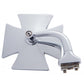 UPI Reproductions UPM1006 4" Maltese Cross Mirror w/ Curved Arm