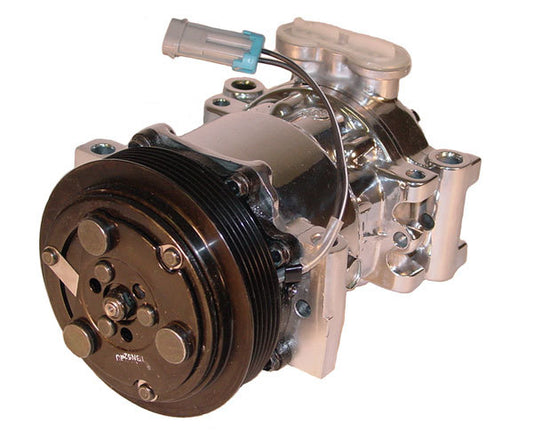 Vintage Air VA046441-MTQ Sanden Sd-7 6-Groove Air Conditioning Compressor