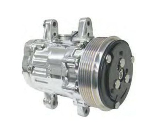Vintage Air VA04670-MTQ Sd7 Belt Pulley A/C Compressor (Polished Finish)