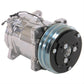 Vintage Air VA047001-SUQ Sd508 7-Groove Serpentine Pulley Rear Exit A/C Compressor (Polished Finish, With #8 & #10 Fittings)