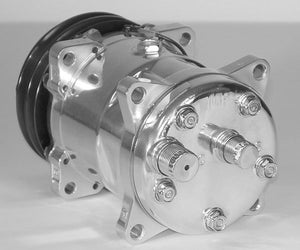 Vintage Air VA047003-MUQ Sd508 7-Groove Serpentine Pulley A/C Compressor (Polished Finish)
