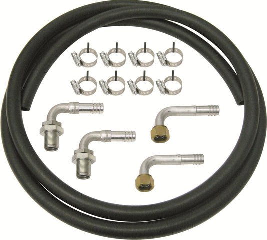 Vintage Air 31703-VBD - Vintage Air Standard Refrigeration Line Kits Refrigerant Lines Rubber 6 ft. -6 AN 4 ft. -8 AN 5 ft. -10 AN Barrier Hose