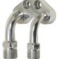 Vintage Air VA342311 A/C & Heater 4-Way Inline Bulkhead (-6 & -10 Male O-Ring 1.5" X 6.5")