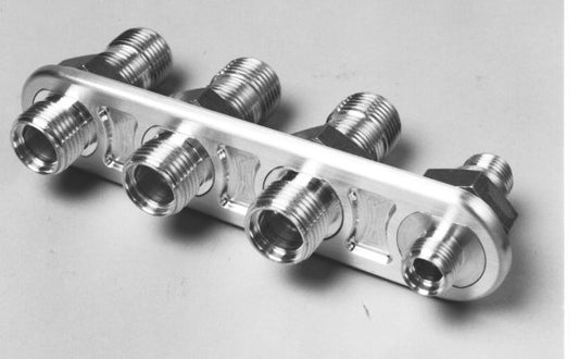 Vintage Air VA34317-VUQ Manifold Heater Fitting (Stainless) (Straight 3/8" Npt To -10 Male O-Ring)