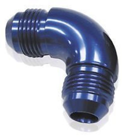 Aeroflow AF522-08-08 90 Deg 1/2" to -8AN Full Flow Blue No Restriction In Bend