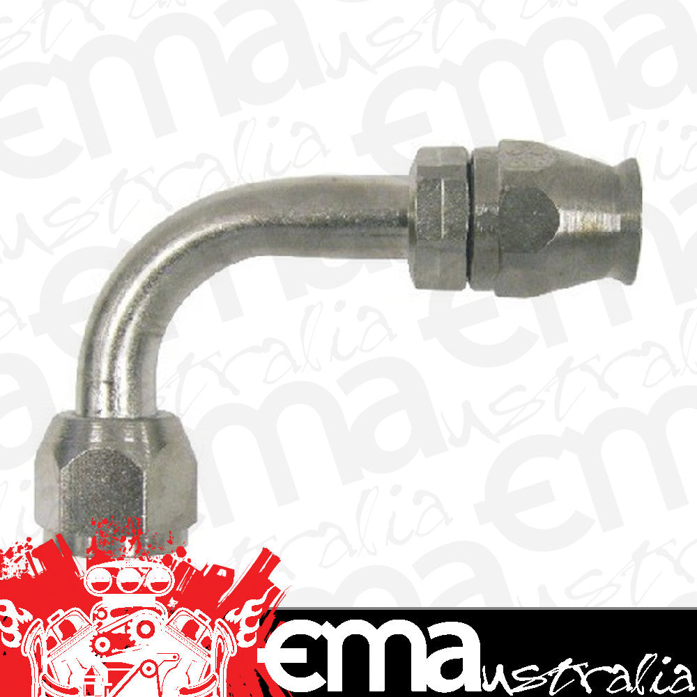 Vintage Air VA36442-VUR Proline S/S Fitting, -6 90 Degree With 134A Service Port