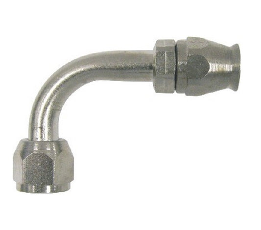 Vintage Air VA36442-VUR Proline S/S Fitting, -6 90 Degree With 134A Service Port