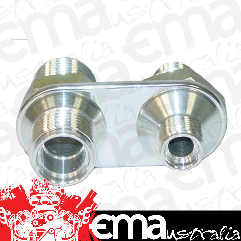 Vintage Air VA382600-MBA A/C & Heater 2-Way Polished Bulkhead (-8 & -10 Male O-Ring)