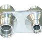 Vintage Air VA382600-MBA A/C & Heater 2-Way Polished Bulkhead (-8 & -10 Male O-Ring)
