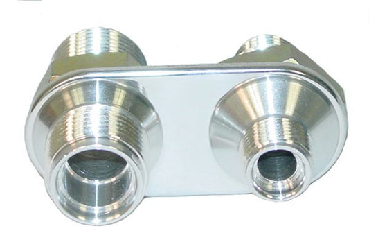 Vintage Air VA382600-MBA A/C & Heater 2-Way Polished Bulkhead (-8 & -10 Male O-Ring)