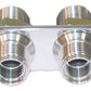 Vintage Air VA386600-MBA A/C & Heater 4-Way Diamond Polished Bulkhead (-6 & -10 Male O-Ring)