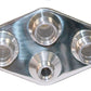 Vintage Air VA388600-MBA 4 Way Diamond Bulkhead - Polished