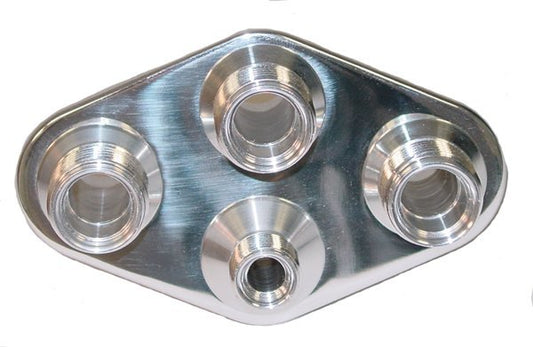 Vintage Air VA388600-MBA 4 Way Diamond Bulkhead - Polished