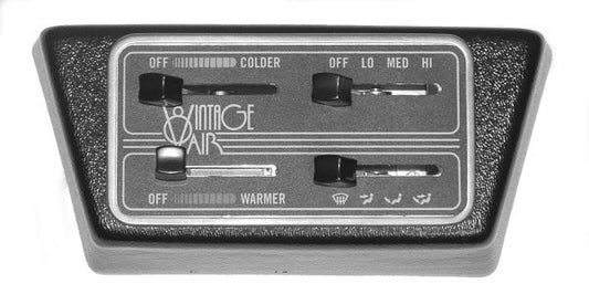 Vintage Air VA47211-SHA 4 Lever Vertical Machined Panel. (2.5" Wide X 4.69" Tall.)