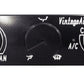 Vintage Air VA491223-RUA Streamline Gen II 4 Knob Panel Black Aluminium In-Dash