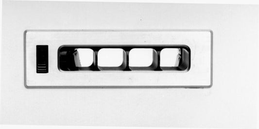 Vintage Air VA49203-VUQ Gen II 4 Knob Under Dash Pod With Louvre (For Gen II Systems With Servo Heater Valve)
