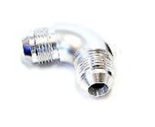 Aeroflow AF522-10-06S 90 Deg 3/8" to -10AN Full Flowsilver No Restriction In Bend