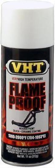 VHT Paints VHTSP101 Flame Proof Coating Paint High Temperature Flat White 11oz