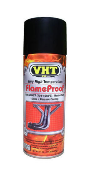 VHT Paints VHTSP102 High Temperature Flame Proof Coating Spray Paint 11oz Flat Black