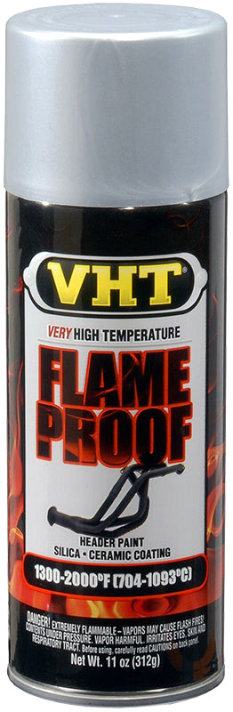 VHT Paints VHTSP106 Flame Proof Coating Spray Paint Flat Silver