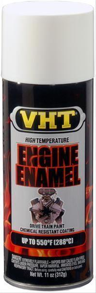 VHT Paints VHTSP129 High Temperature Engine Enamel Spray Paint Gloss White 11oz