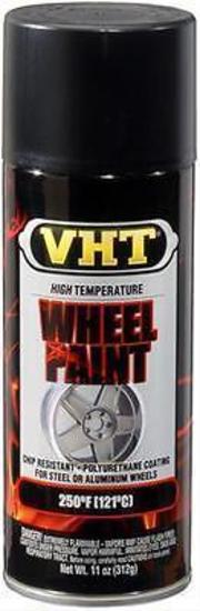 VHT Paints VHTSP183 Polyurethane Wheel Paint Satin Black 11oz